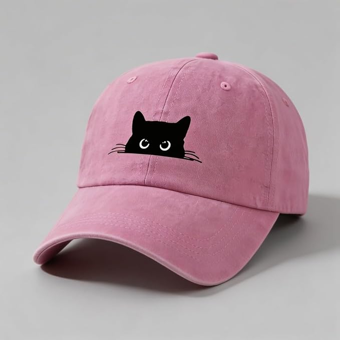 1 Pack Cute Cat Patterned Baseball Cap